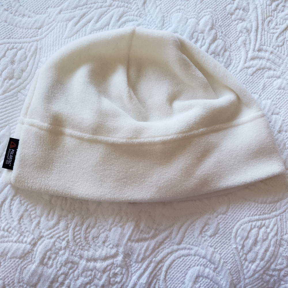🌷 3/$10 Bundle & Save ECU Lands End White Polartec White Fleece Hat